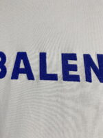 頂級原單Balenciga 白色前後刺繡字母短袖T恤｜磨破做舊復古感 百搭潮人款