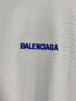 頂級原單Balenciga 白色前後刺繡字母短袖T恤｜磨破做舊復古感 百搭潮人款