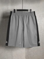 頂級原單Balenciga 微標字母短褲｜立體刺繡＋梭織拼接 百搭運動風