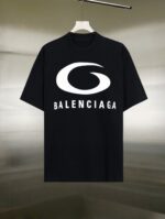 原單質感Balenciaga 黑色厚磅短袖T恤300克純棉 男女同款