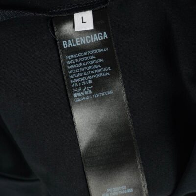 原單質感Balenciaga 黑色厚磅短袖T恤300克純棉 男女同款
