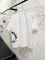 Burberry一比一白色刺繡LOGO短袖T恤25SS高档纯棉重工艺潮男必备