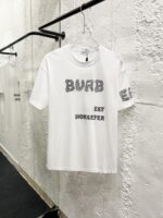 Burberry原單刺繡LOGO短袖T恤重工艺纯棉质感25SS潮男必备款