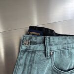 LV 高仿新款漸變牛仔褲 春夏必備潮流男女同款 時尚百搭