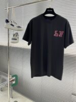 LV 一比一刺繡圓領短袖T恤 高克重水洗棉 前後Logo設計 2025春夏新款