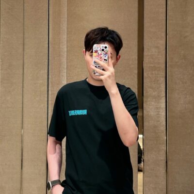 Burberry原單冰感索羅娜發泡字母T恤寬鬆百搭潮流休閒風