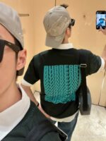 Burberry原單冰感索羅娜發泡字母T恤寬鬆百搭潮流休閒風