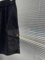 LV 精品仿製 春夏新款松緊帶休閒短褲 高端定制面料 透氣舒適 男女同款
