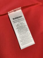 Burberry一比一紅色愛心繡花T恤三標齊全情人節款涼感面料寬鬆百搭