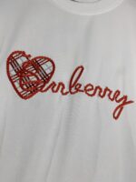 Burberry A貨愛心繡花T恤情人節限定冰感索羅娜百搭舒適2025春夏新款