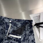 LV 精品仿製 刺繡花卉牛仔短褲 男女同款 高端定制面料
