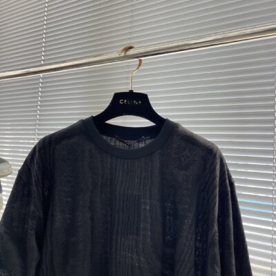 LV 串珠短袖 黑武士提花標 高端精品仿製 透氣百搭男T
