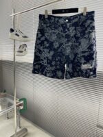 LV 精品仿製 刺繡花卉牛仔短褲 男女同款 高端定制面料