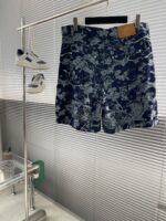 LV 精品仿製 刺繡花卉牛仔短褲 男女同款 高端定制面料