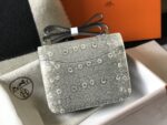Hermès 原單蜥蜴紋迷你包 喜馬拉雅白色 全鋼五金質感 法式奢華手感