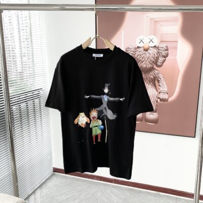 LOEWE精品仿製潮牌情侶T恤 2025春夏LOGO圓領百搭純棉 時尚有型首選