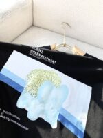 LOEWE高仿LOGO情侶T恤 2025春夏潮牌百搭純棉圓領 黑白配色時尚上身
