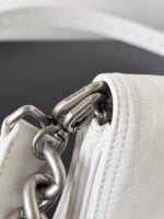 Balenciaga 原單BB Soft小號白色手袋 柔軟小牛皮 腋下斜背百搭包 2023秋冬爆款