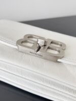 Balenciaga 原單BB Soft小號白色手袋 柔軟小牛皮 腋下斜背百搭包 2023秋冬爆款