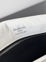 Balenciaga 原單BB Soft小號白色手袋 柔軟小牛皮 腋下斜背百搭包 2023秋冬爆款