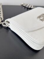 Balenciaga 原單BB Soft小號白色手袋 柔軟小牛皮 腋下斜背百搭包 2023秋冬爆款