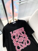 LOEWE A貨潮牌情侶T恤 2025春夏LOGO印花 百搭圓領黑白純棉舒適耐看款