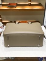 Hermès愛馬仕一比一Plume羽毛包 大象灰32cm Swift皮革 高端大容量手提包