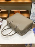 Hermès愛馬仕一比一Plume羽毛包 大象灰32cm Swift皮革 高端大容量手提包