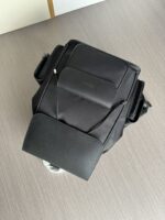 Prada 原單雙肩背包 黑色款 8457-6 高仿等級 義大利小牛皮拼尼龍 超大容量爆款