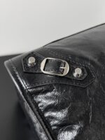 Balenciaga 高仿精品 Le City大號黑色手袋 2024新款斜背手提兩用包