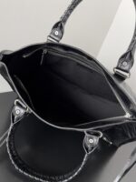 Balenciaga 高仿精品 Le City大號黑色手袋 2024新款斜背手提兩用包