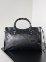 Balenciaga 高仿精品 Le City大號黑色手袋 2024新款斜背手提兩用包