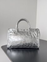 Balenciaga 高仿精品 Le City銀色小號手袋 2024春夏新款 經典回歸斜背包