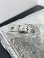 Balenciaga 一比一Le City大號銀色手袋 2024春夏經典輕盈斜挎包 時尚潮流必備