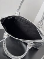 Balenciaga 一比一Le City大號銀色手袋 2024春夏經典輕盈斜挎包 時尚潮流必備