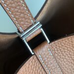 Hermès 原單Picotin 22CM金棕銀扣TC皮水桶包 手工縫製 百搭時髦法式風格