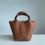 Hermès A貨Picotin 22CM金棕金扣TC皮菜籃包 經典熱賣 手工高還原 法式魅力款