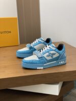 LV 精品仿製TRAINER滿天星復古運動鞋 烫鑽設計潮流高街風穿搭首選