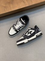 LV 精品仿製TRAINER滿天星復古運動鞋 捷克鑽烤印設計 潮流百搭必備款