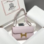Hermès 一比一 Constance Elan康康包 粉紫金扣 單層附鏡 高級感輕盈時尚款