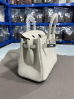 Hermès 鉑金包 高仿版本推薦 2025奶昔白爆款 Togo皮細緻打造 銀扣質感精品
