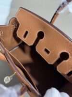Hermès 原單Birkin金棕色25/30CM鉑金包 Togo皮金扣 手工油邊 蜜蠟縫線 高級質感