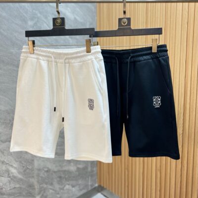LOEWE 羅意威 2025春夏高仿原單五分短褲 男款鬆緊帶休閒褲 精品復刻