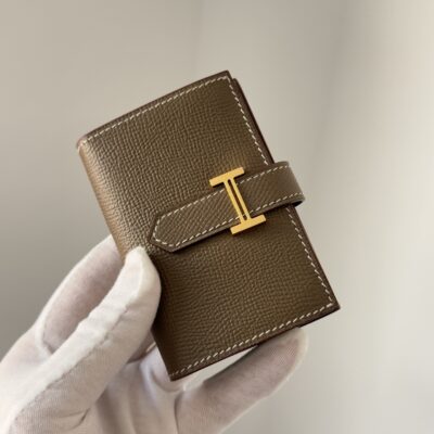 Hermès 高仿Bearn卡包Epsom皮革 H扣設計 名片卡夾 小包專用 多卡位實用選擇