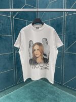 Balenciaga 精品仿製證明印花短袖T恤 卡其色中性簡約風 男女同款早春款式