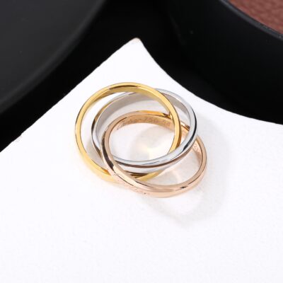 卡地亞 Cartier 新款三環戒指經典 Trinity 戒精工打造官網同步款