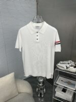 Thom Browne 復刻版四條杠針織短袖 白色極簡百搭風格 學院風高級設計感