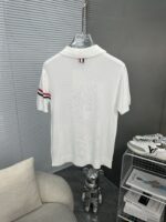 Thom Browne 復刻版四條杠針織短袖 白色極簡百搭風格 學院風高級設計感