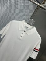 Thom Browne 復刻版四條杠針織短袖 白色極簡百搭風格 學院風高級設計感