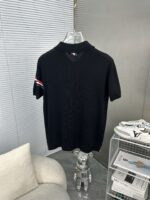 Thom Browne 精品仿製四條杠短袖針織衫 基礎款經典減齡設計 學院風上衣